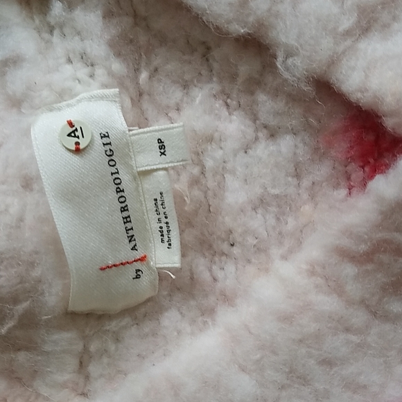 Anthropologie Simone Fuzzy Multicolor Watercolor Wool Alpaca Sweater XSP - Picture 10 of 12